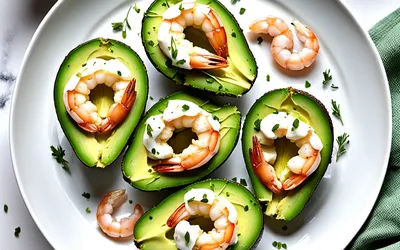 Demi-avocats gourmands aux crevettes fraîches - recette facile et rapide