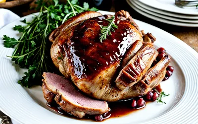 Recette facile de dinde farcie traditionnelle avec sauce au vin rouge