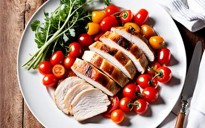 Recette facile de dinde rôtie aux tomates et poivrons