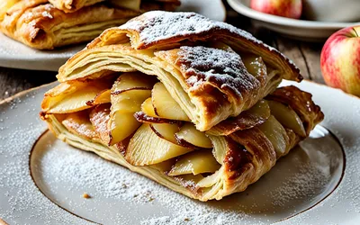 Photo de Douillons à la Normande : Recette facile et gourmande de pommes en pâte feuilletée