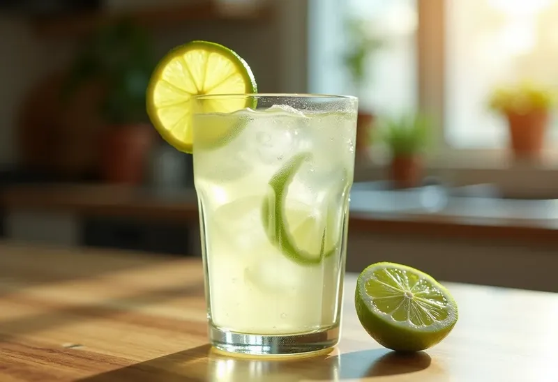 Eau de citron mexicaine rafraîchissante