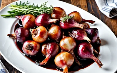 Échalotes confites au vin rouge : recette facile et gourmande