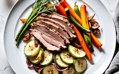Échine de porc fondante aux légumes de saison sautés - Recette facile et rapide
