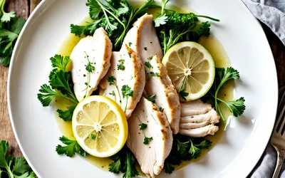 Émincé de poulet au citron facile et rapide - Recette simple et savoureuse
