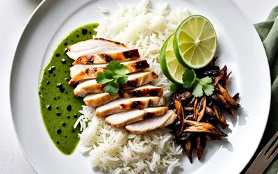 Émincé de poulet au citron vert et riz au chocolat amer : recette gourmande et originale