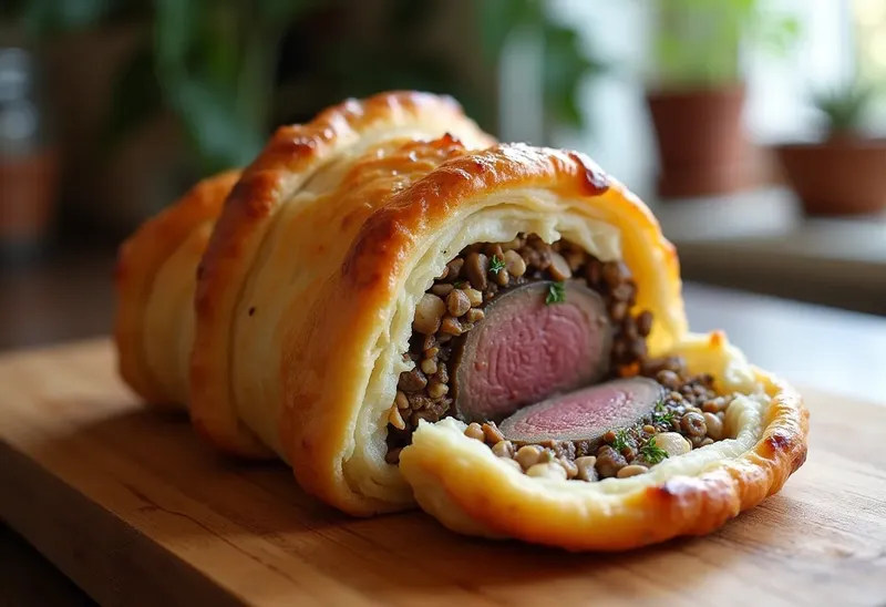 Épaule d'agneau farcie en croûte feuilletée : recette gourmande et facile