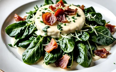Épinards à la Crème, Fromage et Lardons : Recette Facile et Gourmande