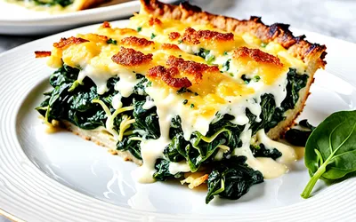 Recette facile d'épinards à la crème gratinés au parmesan
