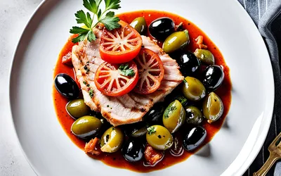 Escalope de veau à la tomate, olives et anchois : recette facile et savoureuse