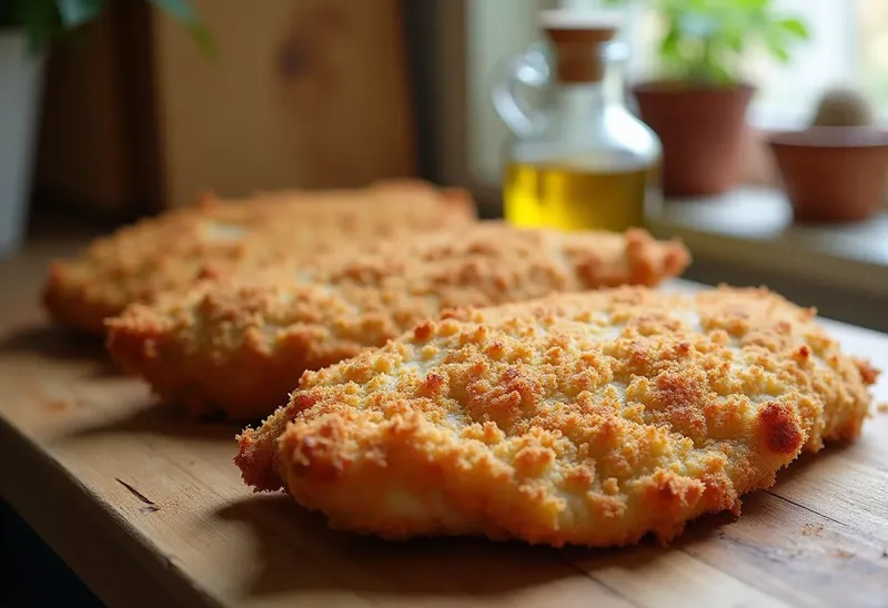 Escalopes de dinde panées croustillantes et savoureuses