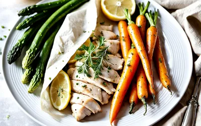 Recette facile d'escalopes de poulet en papillote légère et savoureuse