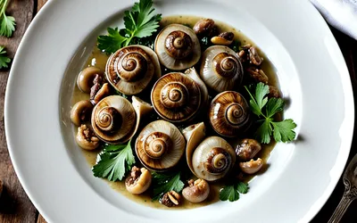 Escargots aux noix et poitrine salée : recette gourmande et raffinée