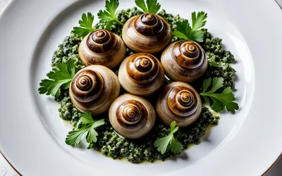 Recette Escargots Petits Gris en Habit Rouge et Or - Plat Raffiné Français