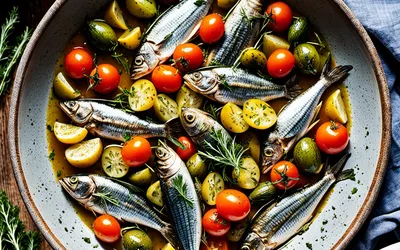 Estouffade de légumes mijotés aux sardines savoureuses - recette facile et saine