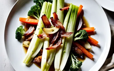 Estouffade d'endives au lard et légumes fondants : recette mijotée facile et savoureuse