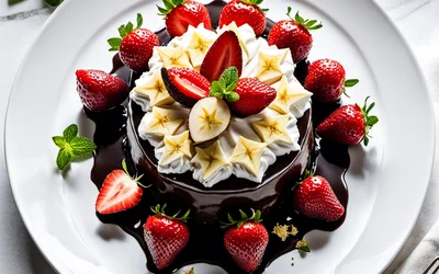 Recette Étoile Filante Gourmande au Chocolat et Fruits - Dessert Facile et Rapide