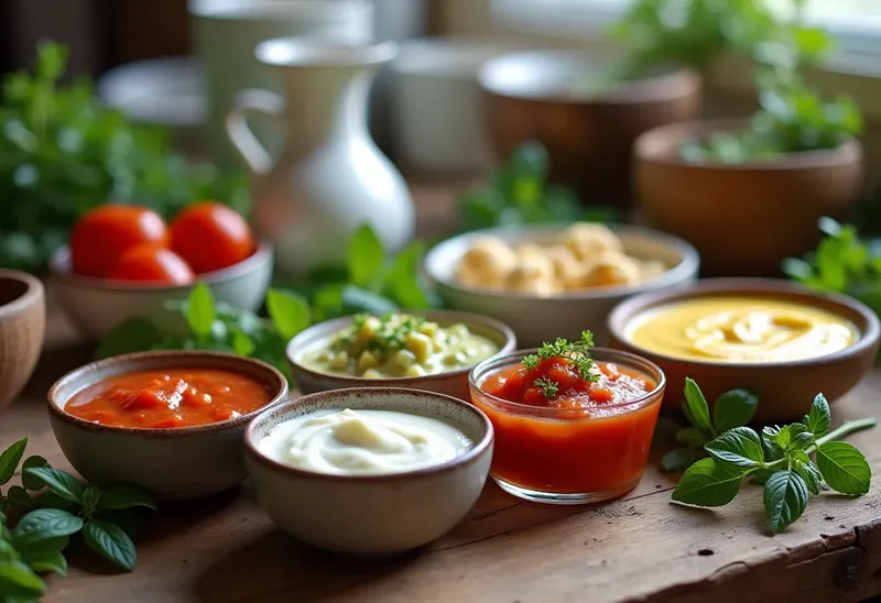 Farandole de sauces estivales pour apéritif gourmand