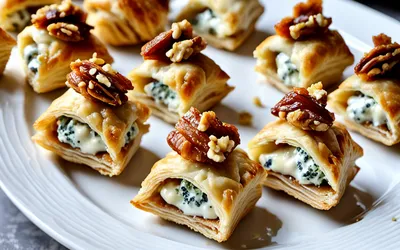Recette facile de farandole de bouchées au roquefort pour apéritif gourmand