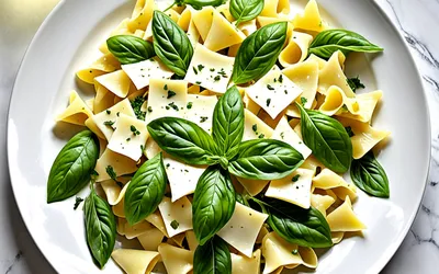 Recette facile de farfalles à la mozzarella et basilic frais