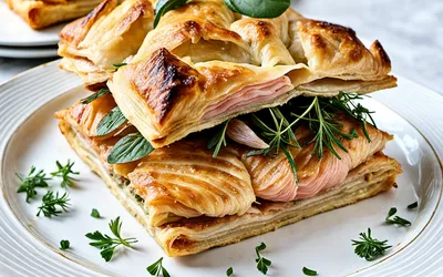 Feuilleté de saumon à l'échalote fondante : recette facile et gourmande