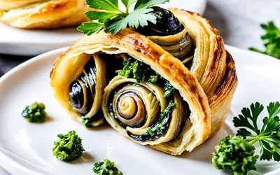 Feuilleté d'escargots au beurre persillé : recette facile et gourmande