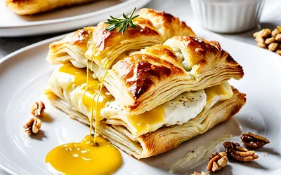 Feuilleté au camembert fondant et croustillant - Recette facile et rapide