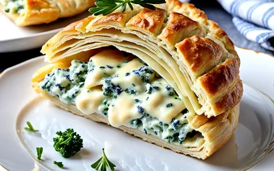 Feuilleté fondant au roquefort et ciboulette : recette facile et gourmande