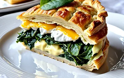 Recette facile de feuilleté aux épinards et fromage de chèvre