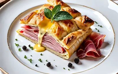 Feuilleté Savoyard au Fromage et Jambon - Recette Facile et Gourmande