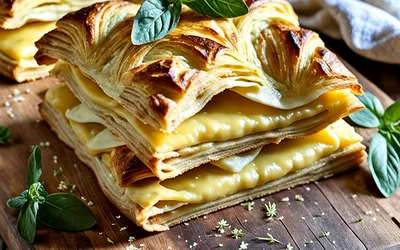 Recette facile de feuilletés Comtois au fromage fondant