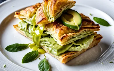 Recette facile de feuilletés croustillants à la mousse d'avocat onctueuse