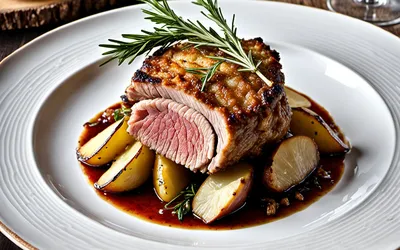 Filet d'Agneau en Croûte de Pommes de Terre Dorées - Recette Gourmande et Facile