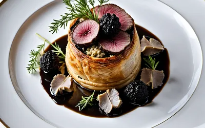 Filet de bœuf en croûte au foie gras et truffes - Recette gastronomique facile