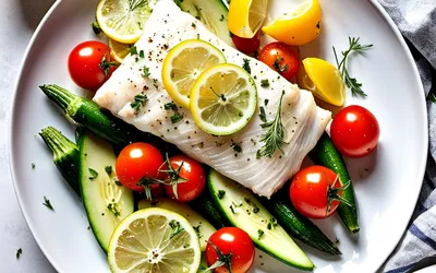 Filet de cabillaud en papillote aux légumes frais - recette saine et facile