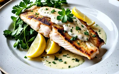 Filet de perche poêlé au vin blanc et citron : recette facile et savoureuse