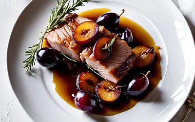 Filet de porc aux mirabelles caramélisées : recette gourmande et facile