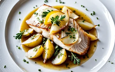 Filet de sole aux poires et sauce vanillée : recette légère et raffinée