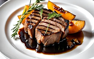 Filet mignon de porc au melon caramélisé : recette gourmande et facile