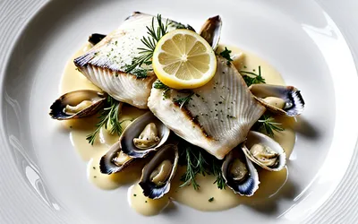 Filets de bar au beurre blanc aux huîtres et Champagne : recette raffinée et facile