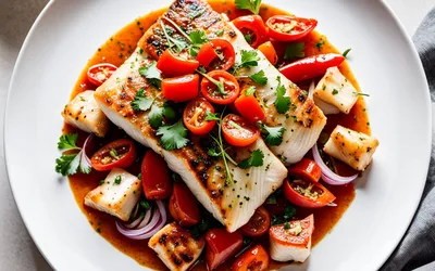 Filets de colin à l'espagnole savoureux - recette facile et rapide