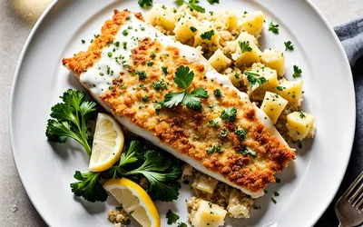 Recette facile de filets de poisson gratinés au four