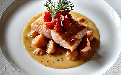 Recette gourmande de filets de rouget à la crème d'oursins