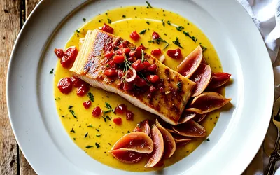 Filets de rouget sauce safranée onctueuse - recette facile et gourmande