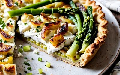 Flamiche aux poireaux et chèvre frais : recette facile et gourmande