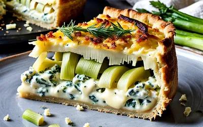 Flamiche aux poireaux et roquefort : recette facile et gourmande