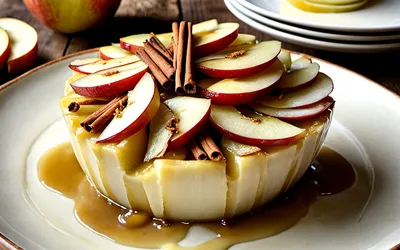 Recette facile de Flamusse aux pommes, dessert traditionnel français