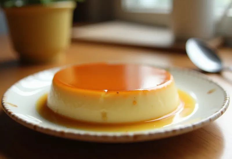 Flan allégé onctueux et léger pour dessert sain