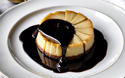 Flan aux poires et sauce chocolat : dessert gourmand et facile