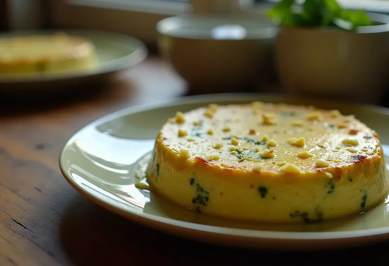 Flan de brocolis au roquefort fondant et savoureux
