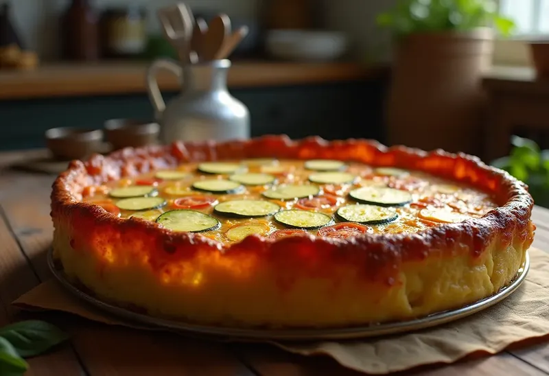 Flan de courgettes à la tomate fondant et savoureux
